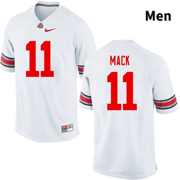 Ohio State Buckeyes Austin Mack Men's #11 White Game Stitched College Football Jersey